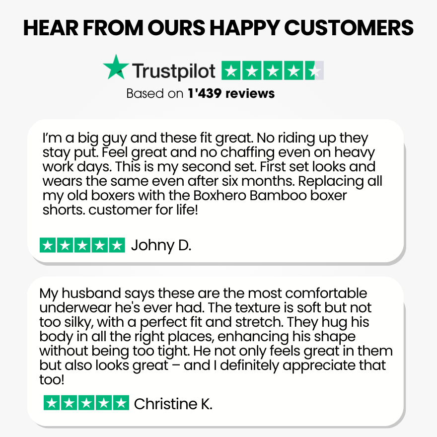 3-Pack Black 1.0 - PREMIUM BAMBOO FIBRE BOXER SHORTS