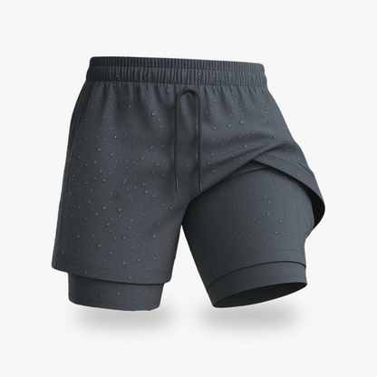 Boxhero 3-in-1 Quick-Dry Swim Trunks with Compression Liner