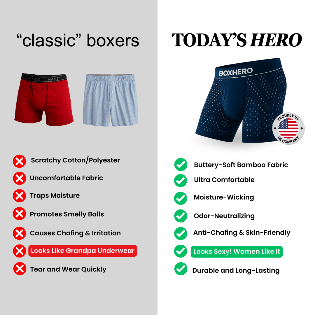 4-Pack Boxhero 2.0 Bamboo Boxers