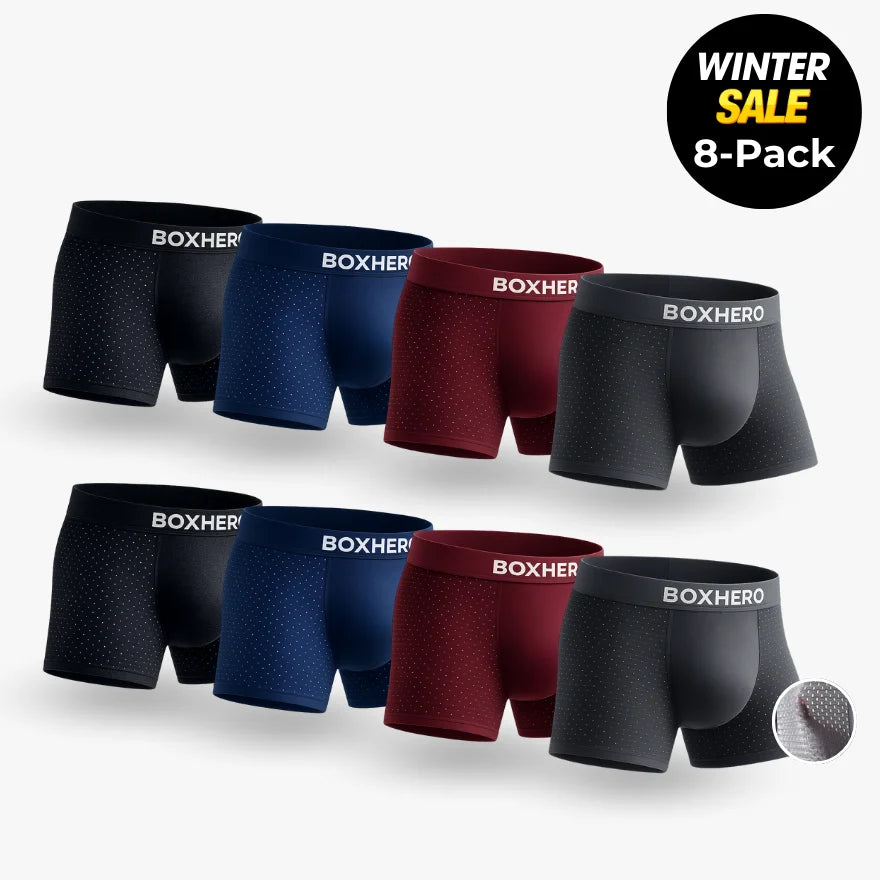8-Pack - Premium Bamboo Fibre Boxer Shorts