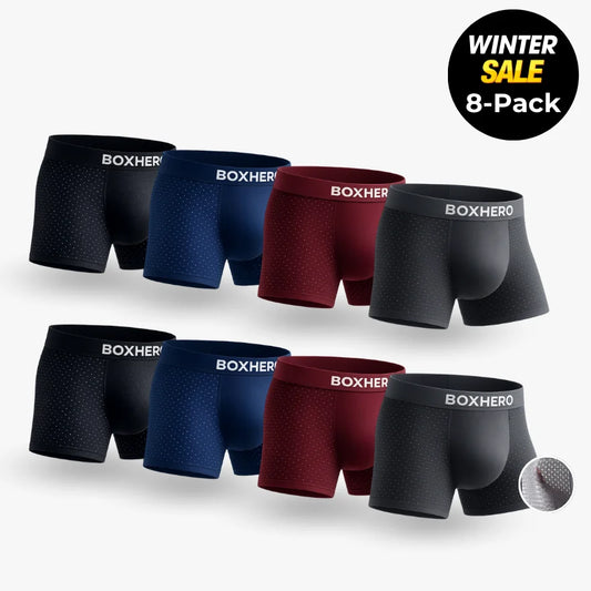 8-Pack - Premium Bamboo Fibre Boxer Shorts