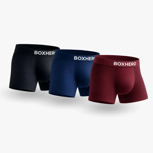 3 BOXHERO PREMIUM BAMBOO FIBRE BOXER SHORTS 1.0