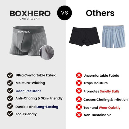 3 BOXHERO PREMIUM BAMBOO FIBRE BOXER SHORTS 1.0